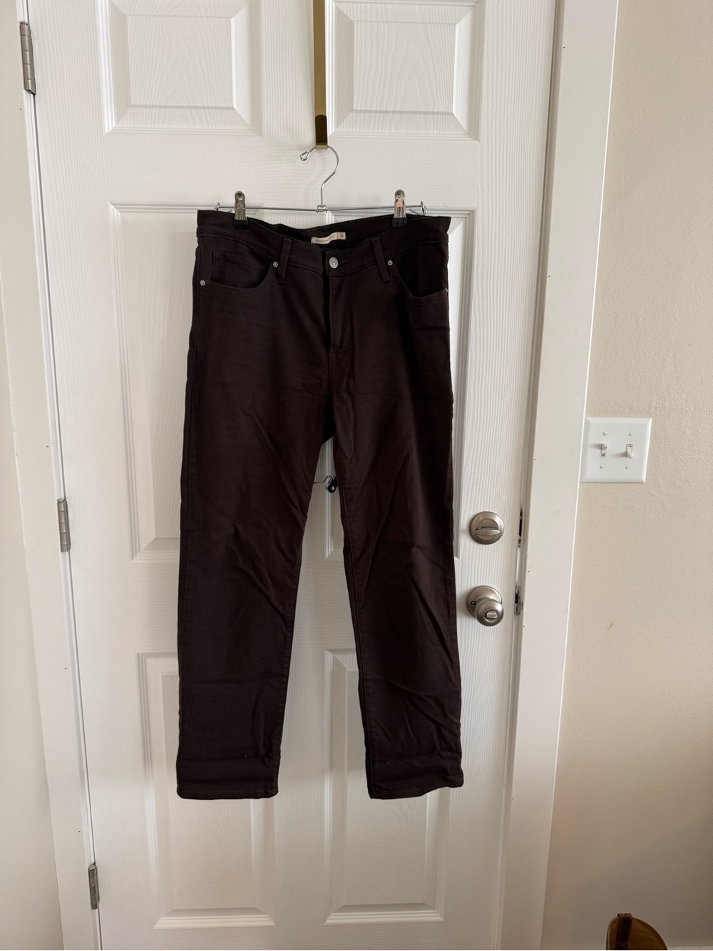 Classic Black Straight-Leg Pants